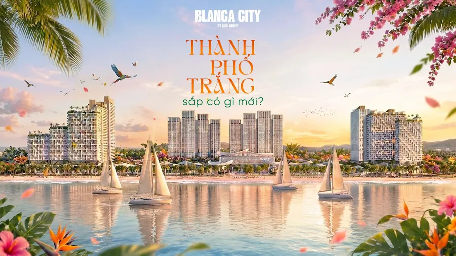 Phối cảnh Beachtro Tower bên bờ biển đô thị Blanca City Vũng Tàu