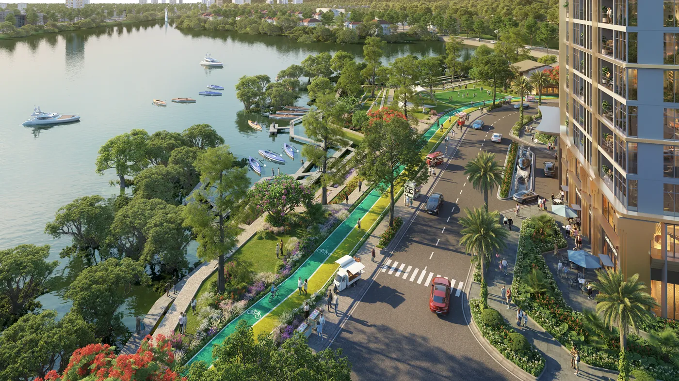 Phân khu The Charm bên sông tại Charmora City Nha Trang